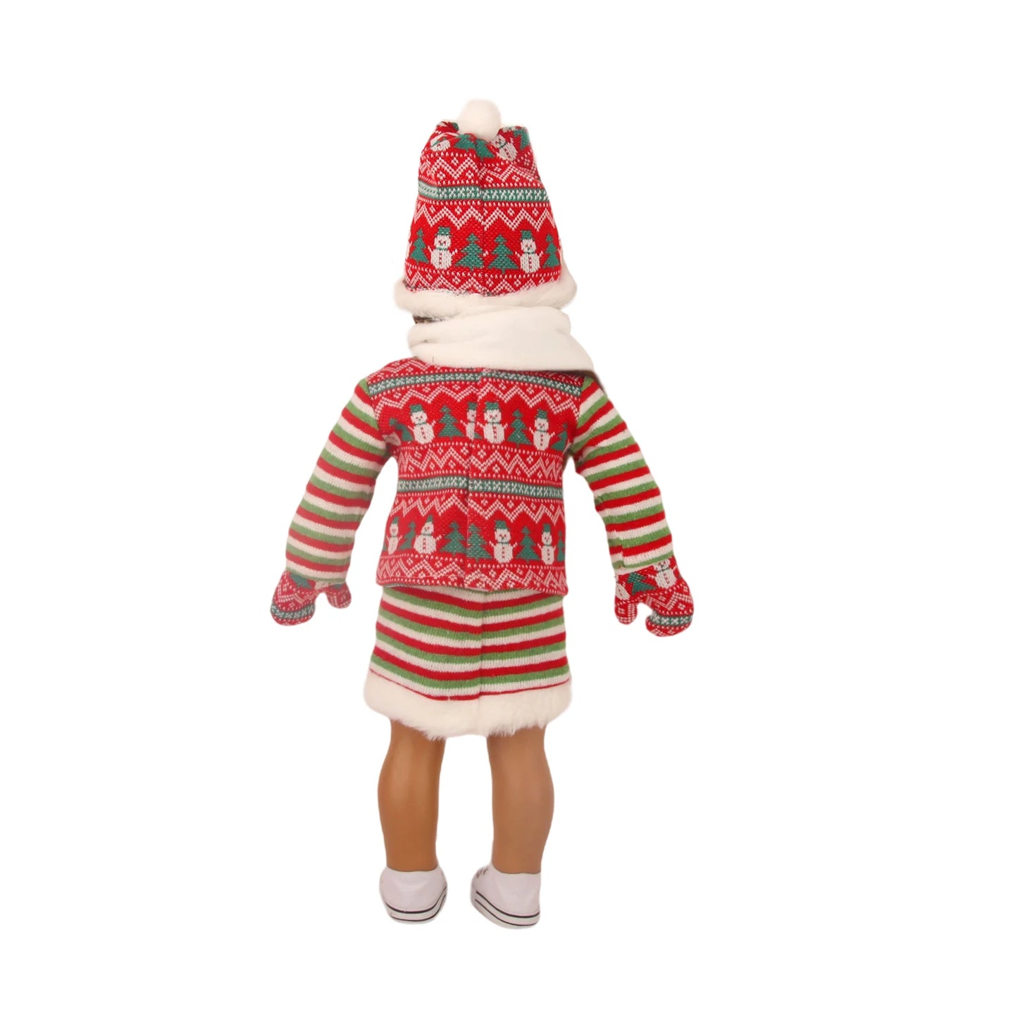 Christmas Doll Clothes Suit For American 18 Inch Girl Doll Cute Outfit Dress Seet For 43Cm Baby New Born&Our generation Doll Toy