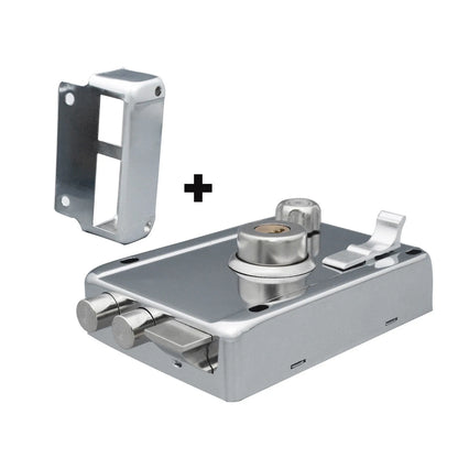 Household Lock Exterior Door Padlocks Gate Insurance Household Lock Kit Vintage  with Deadbolt Cylinder Key Household Lock