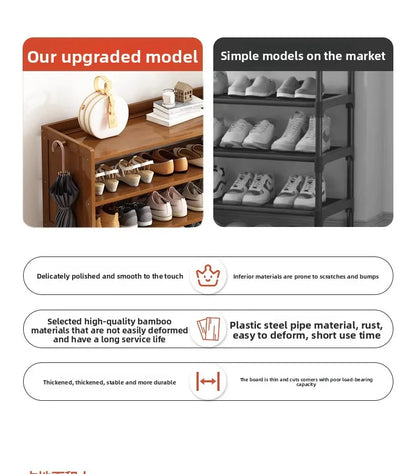 Household shoe cabinet, shoe storage rack, simple shelf, large-capacity shoe rack.