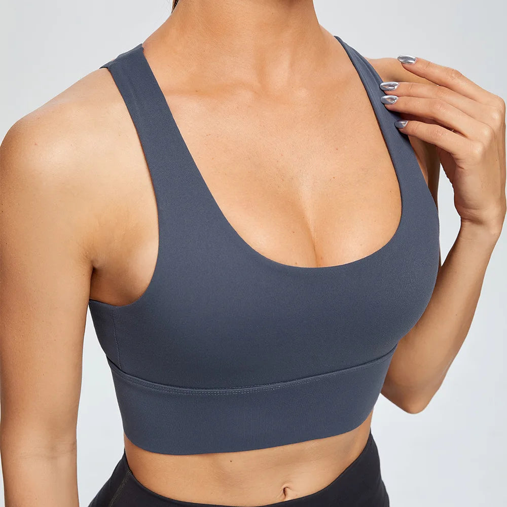 Gym Push Up Bra Women Sports Bra Back Closure High Impact Workout Sport Top Crop Fitness Wear For Yoga Gym Brassiere Sportswear