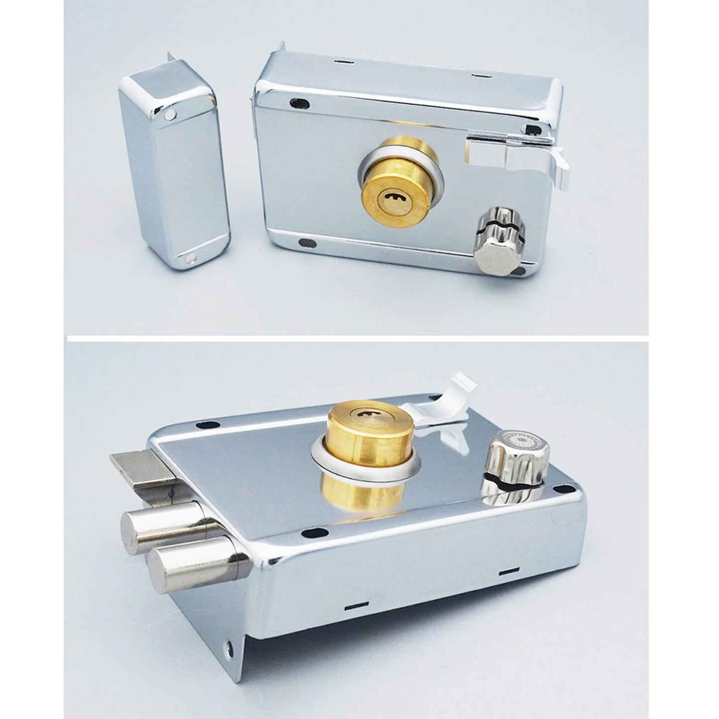 Household Lock Exterior Door Padlocks Gate Insurance Household Lock Kit Vintage  with Deadbolt Cylinder Key Household Lock