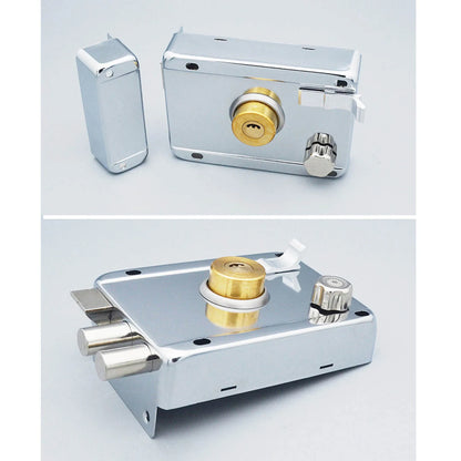 Household Lock Exterior Door Padlocks Gate Insurance Household Lock Kit Vintage  with Deadbolt Cylinder Key Household Lock