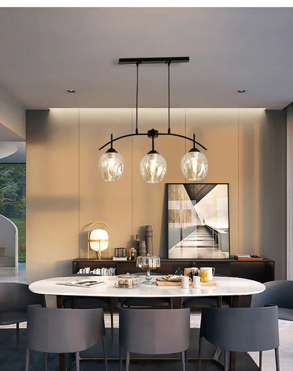 Nordic Chandelier For Foyer Dining room Bar Kitchen Island hanging chandelier Art Decor glass bubble chandelier