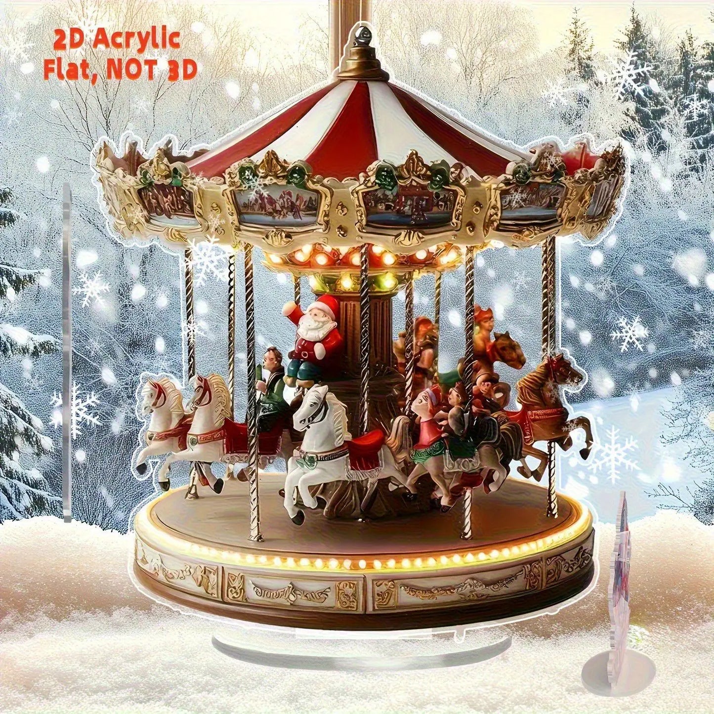 Christmas series of gifts Home desktop decoration 2D acrylic handicraft ornament