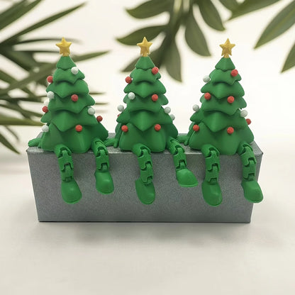 A DIY creative 3D printed Christmas tree decoration, suitable for Christmas, It can be used for decorating desks, cars, indoors。