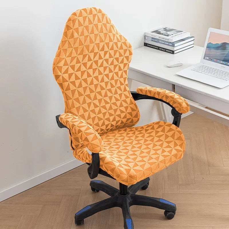 Office Chair Covers Elastic Stretch Washable Computer Slipcovers Breathable Gaming Chair Computer Chair Arm Chair Cover New