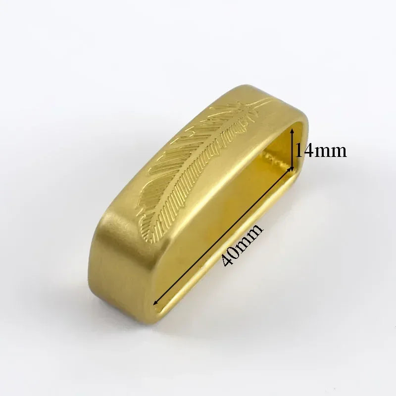 35-40mm Metal Pure Copper Belts Loops Hook Solid Brass O D Ring Belt Buckle for Men's Clothing Craft DIY Hardware Accessories