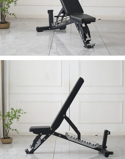 Adjustable dumbbell stool commercial multi-functional professional level bird recliner bench gym supine board adjustable fitness