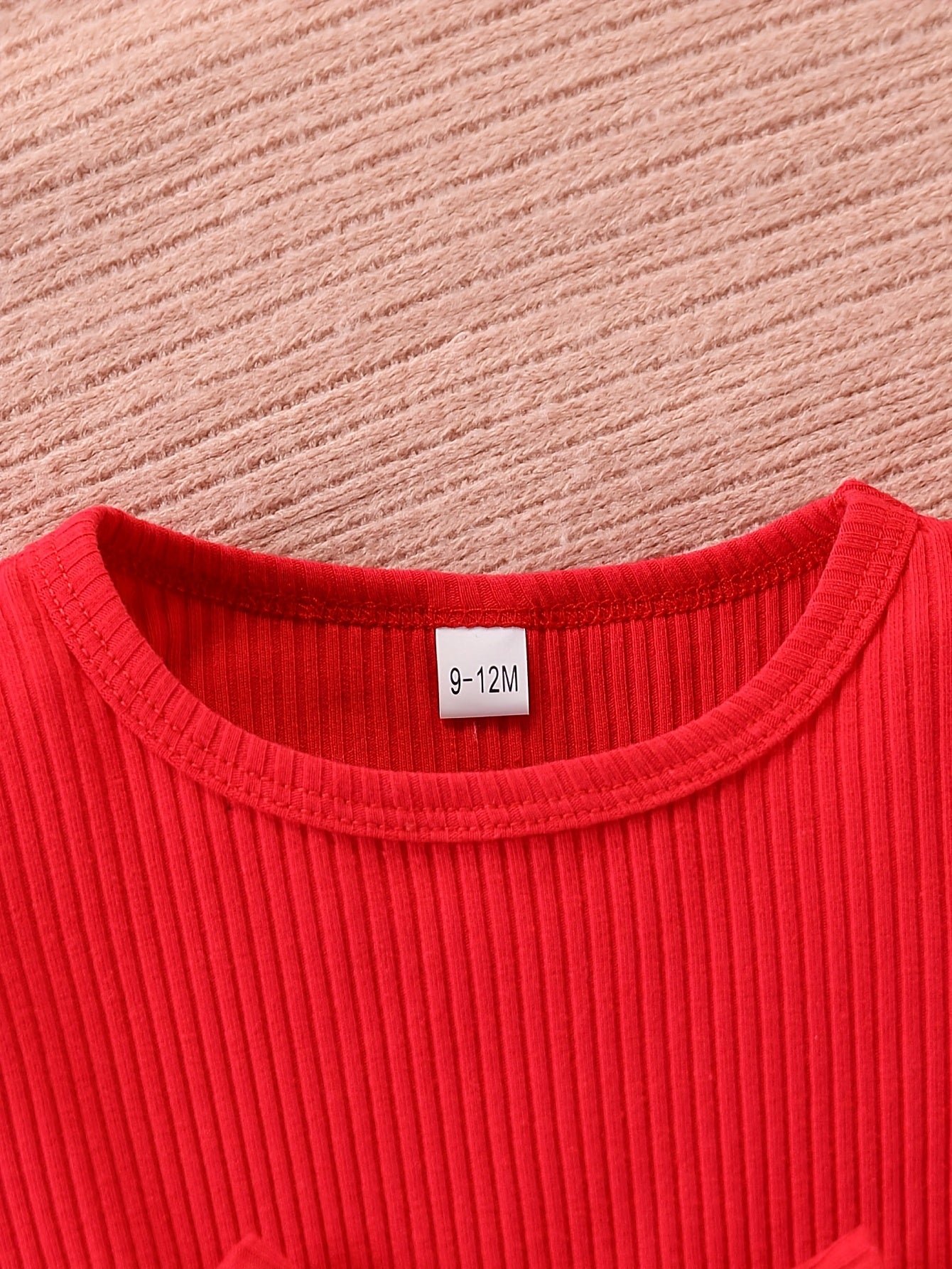 Baby Girl's Red & Black Gingham Checkered Dress with Ruffle Hem - Long Sleeve Round Neck Umbrella, Soft Fabric Casual Outfit for Newborn Toddler Girls, Easy Diaper Change, Girls Christmas Outfit, Christmas Dress Girls, Girls