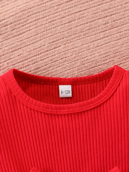 Baby Girl's Red & Black Gingham Checkered Dress with Ruffle Hem - Long Sleeve Round Neck Umbrella, Soft Fabric Casual Outfit for Newborn Toddler Girls, Easy Diaper Change, Girls Christmas Outfit, Christmas Dress Girls, Girls