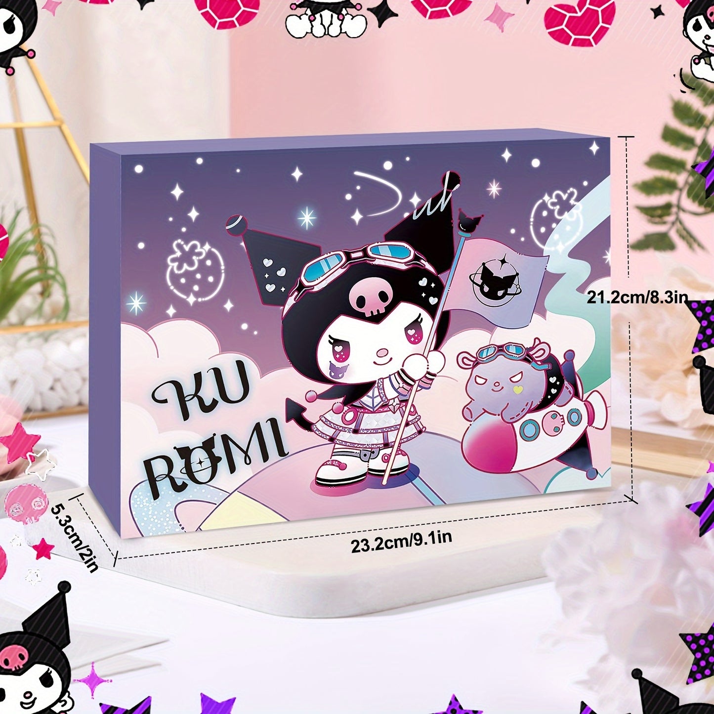 Sanrio Kuromi Advent Calendar Christmas Accessories for Christmas Holiday Decoration, Christmas Decorations for Home, Advent Calendars for Christmas Collectables, Advent Calendar Stuffers, Seasonal Collectibles, Festive Home