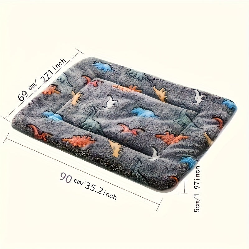 1 Ultra-Soft Comfortable Polyester Velvet Cartoon Animal Pattern Dog Mat, Suitable for Extra Small/Small/Medium/Large Various Sizes of Puppies and Adults, Dog Costume Halloween, Dog Christmas Clothes, Dog Christmas Outfit, Pu