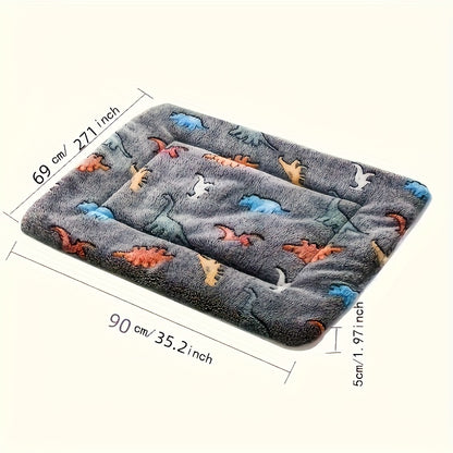 1 Ultra-Soft Comfortable Polyester Velvet Cartoon Animal Pattern Dog Mat, Suitable for Extra Small/Small/Medium/Large Various Sizes of Puppies and Adults, Dog Costume Halloween, Dog Christmas Clothes, Dog Christmas Outfit, Pu