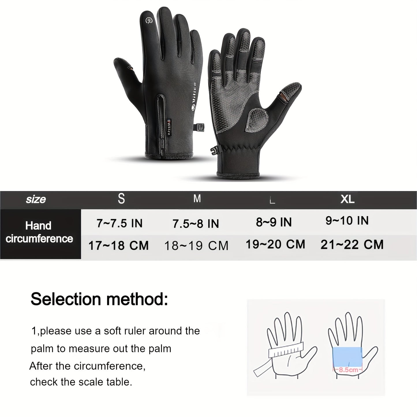 1 Pair of Autumn/Winter Fashion Men's Gloves - Windproof, Anti-Slip, Warm Cycling Sports Gloves, Suitable for Fishing, Driving, Skiing - Polyester Knit Fabric, Hand Wash, Halloween, Christmas Accessories, Best Holiday Gift