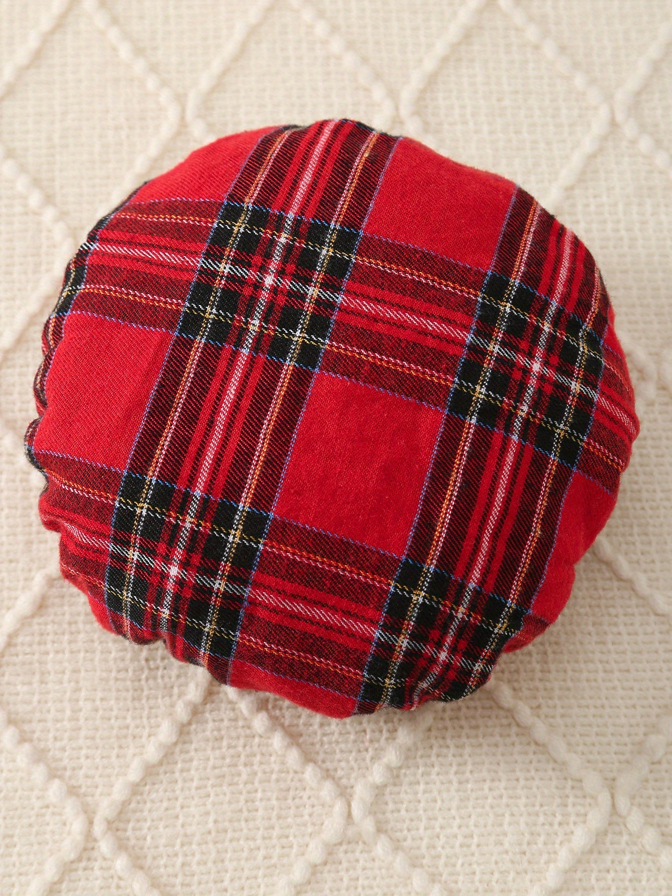 2pcs Baby Boy Christmas Party Outfit - Red & Black Plaid Long Sleeve Jumpsuit with Bow Tie & Hat, Casual School Style, Soft & Comfortable for Fall/Winter, Perfect for Holiday Celebrations, Baby Boy Christmas Clothes, for Outd