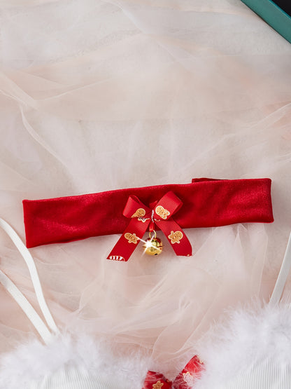 Sexy Lingerie Including Christmas Clothes, Headband, Neck Ring, Underwear And Gloves, Lingerie for Women, Sexy Lingerie for Women Plus Size, Corset Tops for Women
